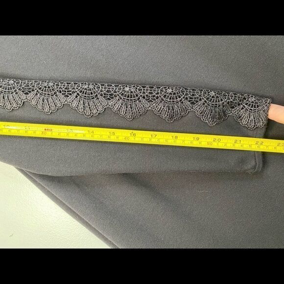 Tahari Black Dress with Lace - Picture 9 of 11